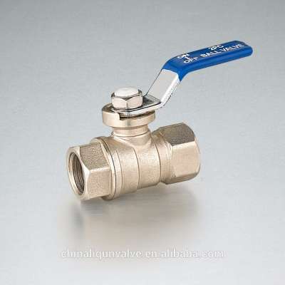 high quality nickel plated female brass ball valve