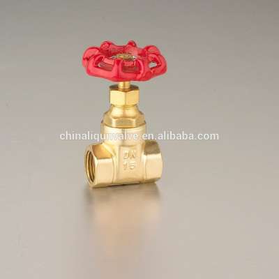 1/2"-2"Brass Parallel Gate Valve Rising Stem Gate Valve Female Thread Aluminum Handle