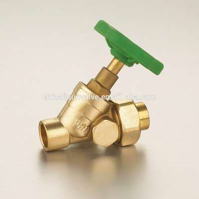 Welding Y type Brass Stop Valve