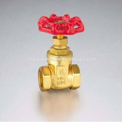 1/2"-2"Brass Parallel Gate Valve Rising Stem Gate Valve Female Thread Aluminum HandleBrass Gate Valve