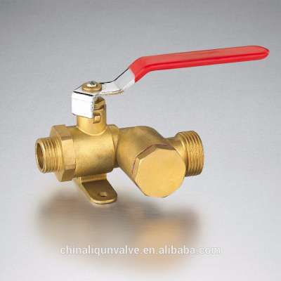 wall mounted reducing brass ball valve