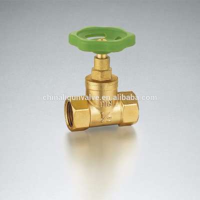 3/8"-4"Brass stop Valve Polishing Surface Plastic Handle Straight-Through Type drain valve