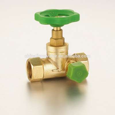 Pipeline Construction Brass stop valve drain valve